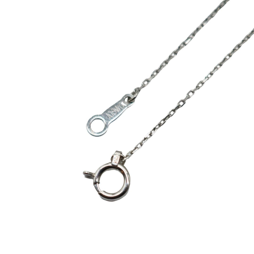 ORIGINAL JEWELRY<br>【オリジナルジュエリー】<br>K18WG D0.04ct<BR>ハート<BR>ダイヤモンドブレスレット<BR>【NEW】