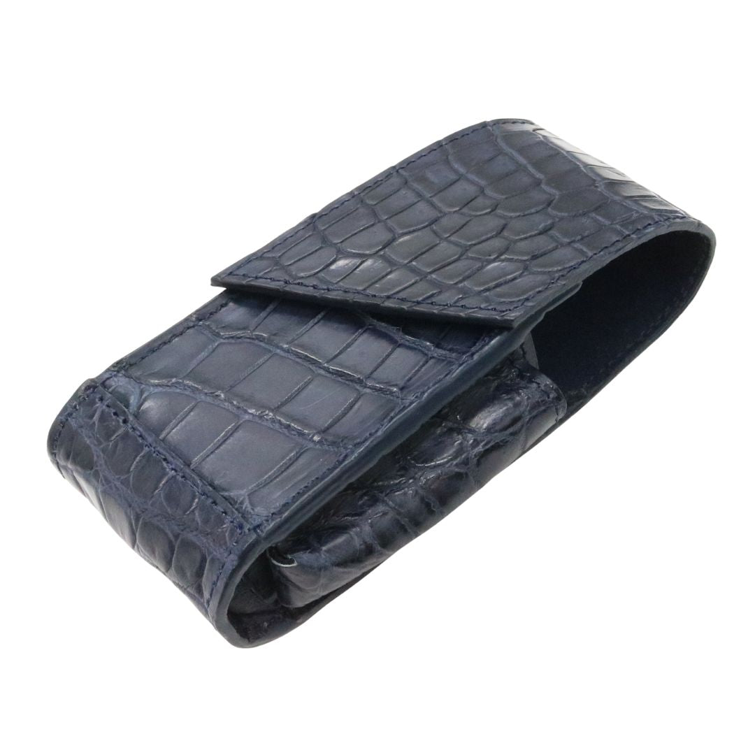 オリジナル<BR>クロコダイル IQOSケース<BR>ネイビー<BR>【NEW】