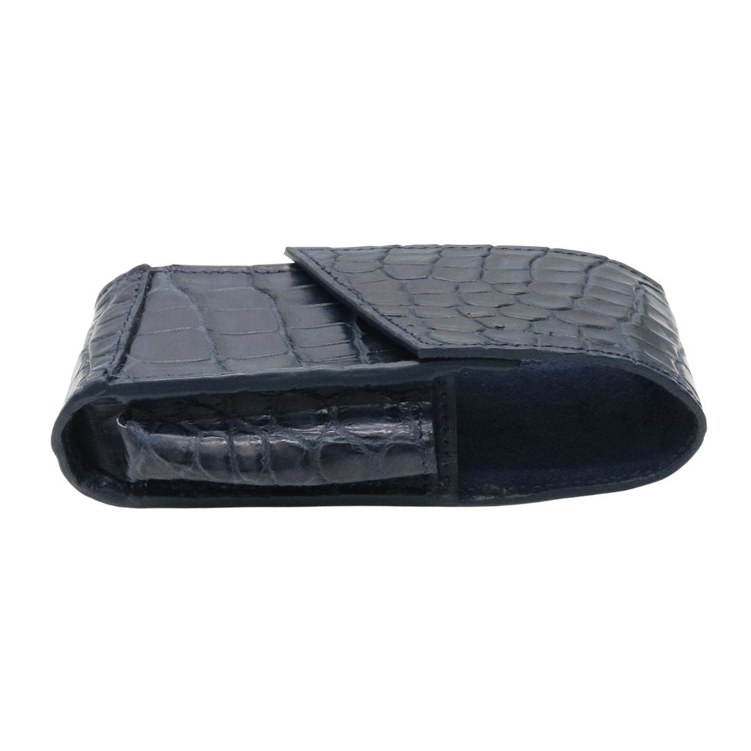 オリジナル<BR>クロコダイル IQOSケース<BR>ネイビー<BR>【NEW】