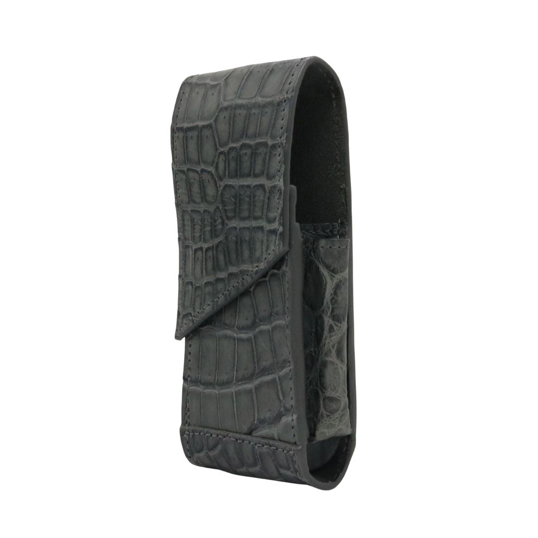 オリジナル<br>クロコダイル IQOSケース<BR>グレー<BR>【NEW】
