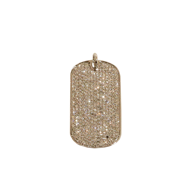 K18WG/D0.75ct<BR>ダイヤモンド プレート トップL<BR>【NEW】