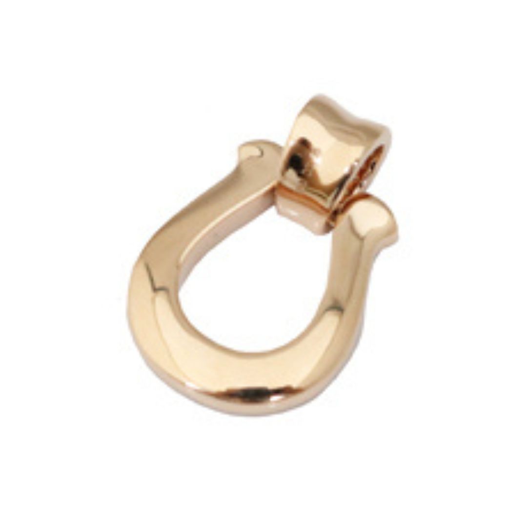 ORIGINAL JEWELRY<br>【オリジナルジュエリー】<br>K18PG D0.35ct<BR>馬蹄モチーフ<BR>ダイヤモンドトップ<BR>Mサイズ<BR>【NEW】