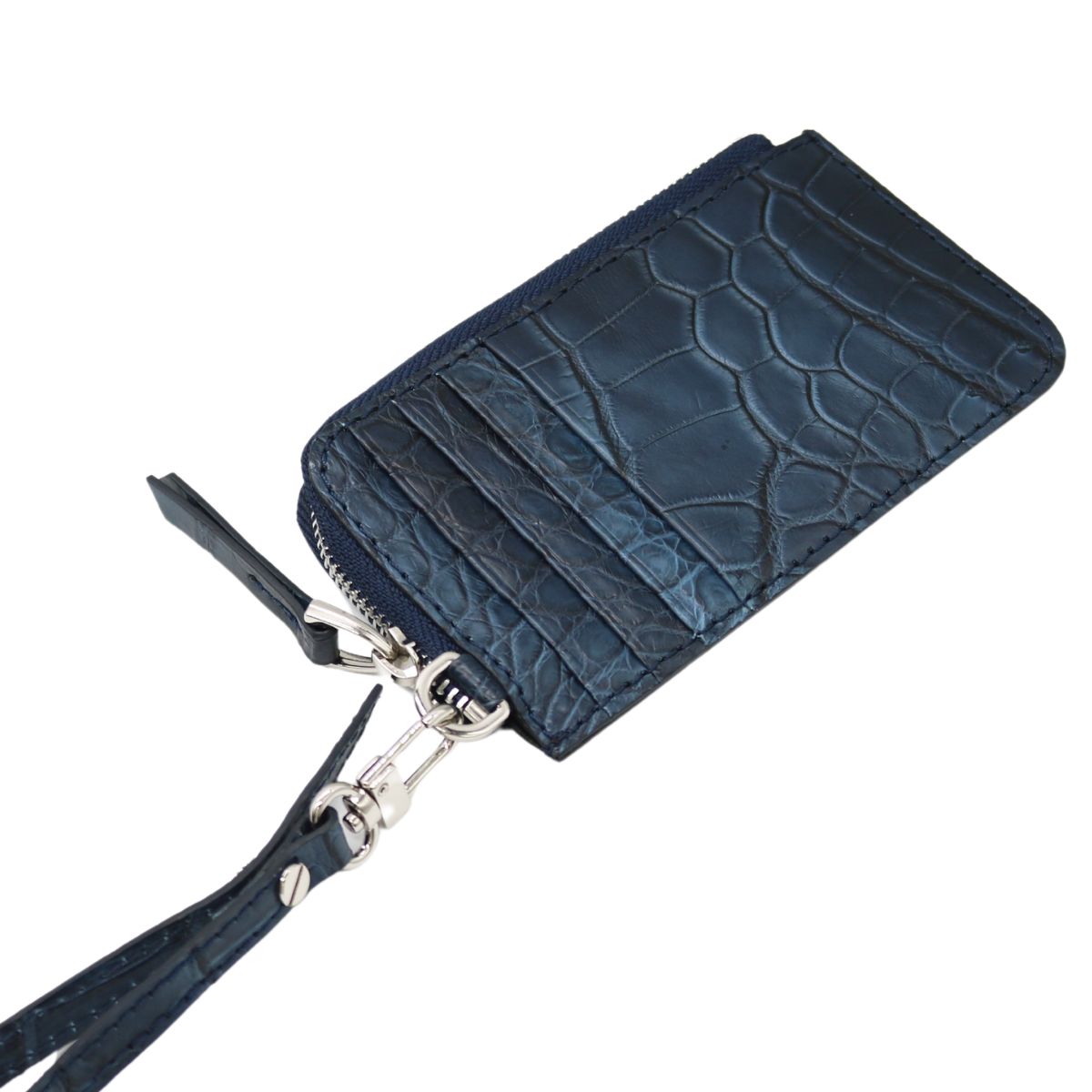 CROCODILE【クロコダイル】<br>オリジナルバッグ<br>ハンドバッグ<br>ネイビー/エメラルドブルー<br>【NEW】