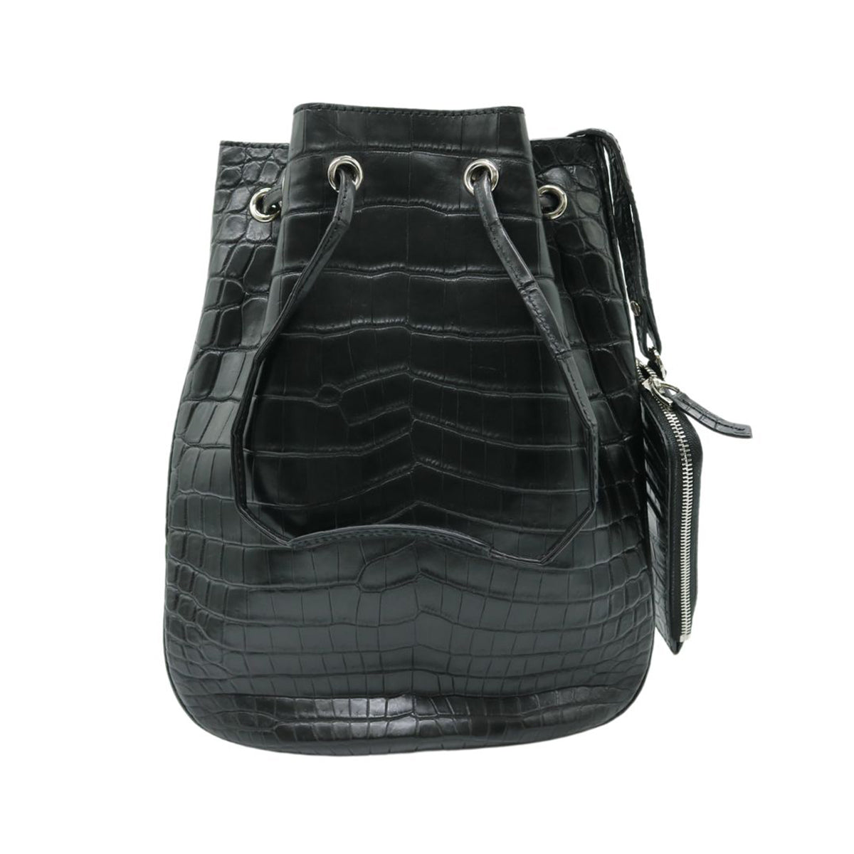 CROCODILE【クロコダイル】<br>オリジナルバッグ<br>巾着バッグ<br>クロコダイルレザー【NEW】