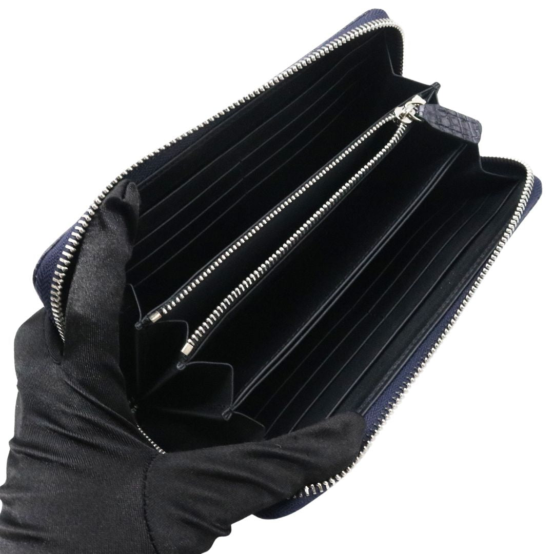 オリジナル<br>クロコダイル ロングウォレット<br>マット アメジスト/シルバー金具<br>【NEW】