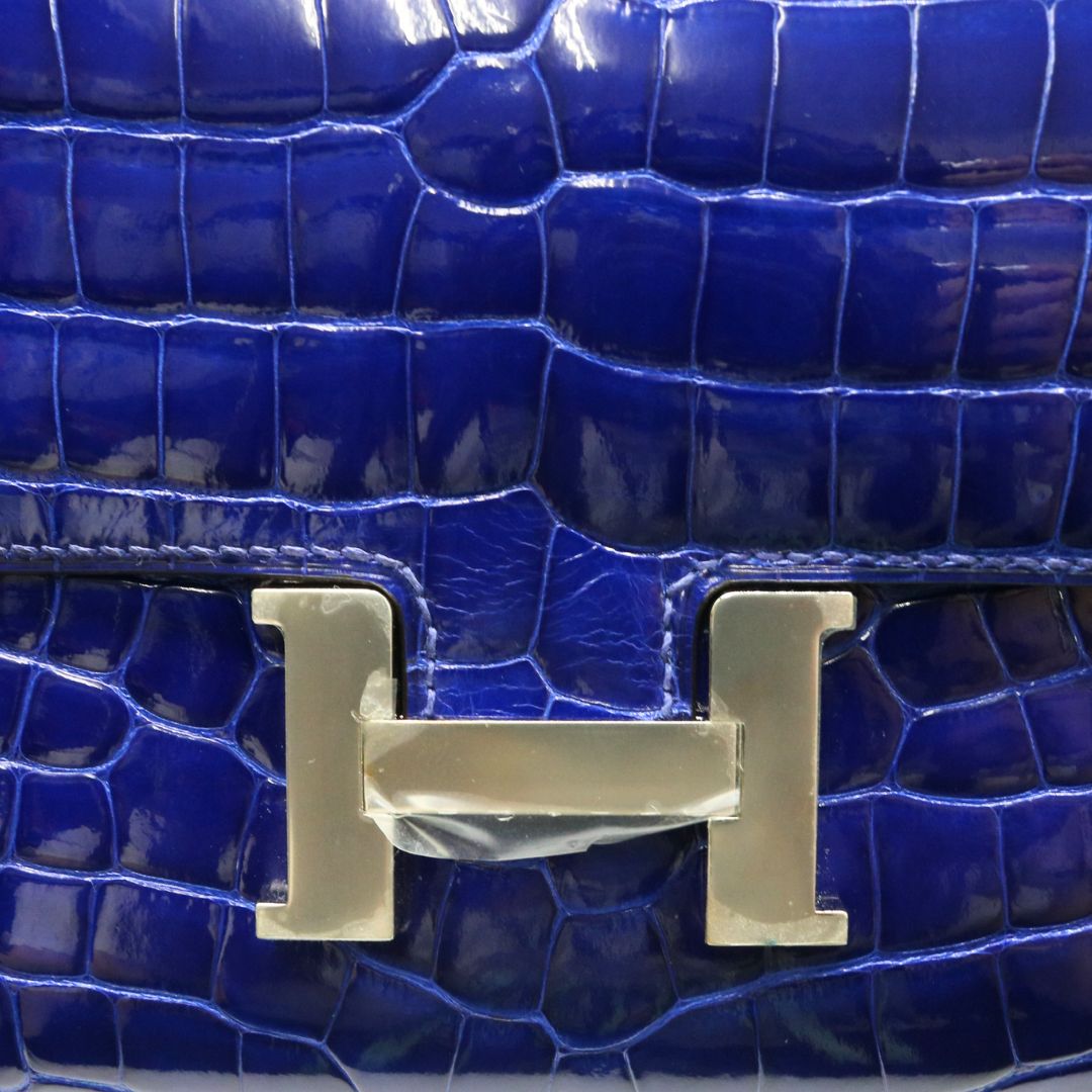 HERMES【エルメス】<br>コンスタンス ロング<br>アリゲーター<br>ブルーエレクトリック/SV金具【NEW】