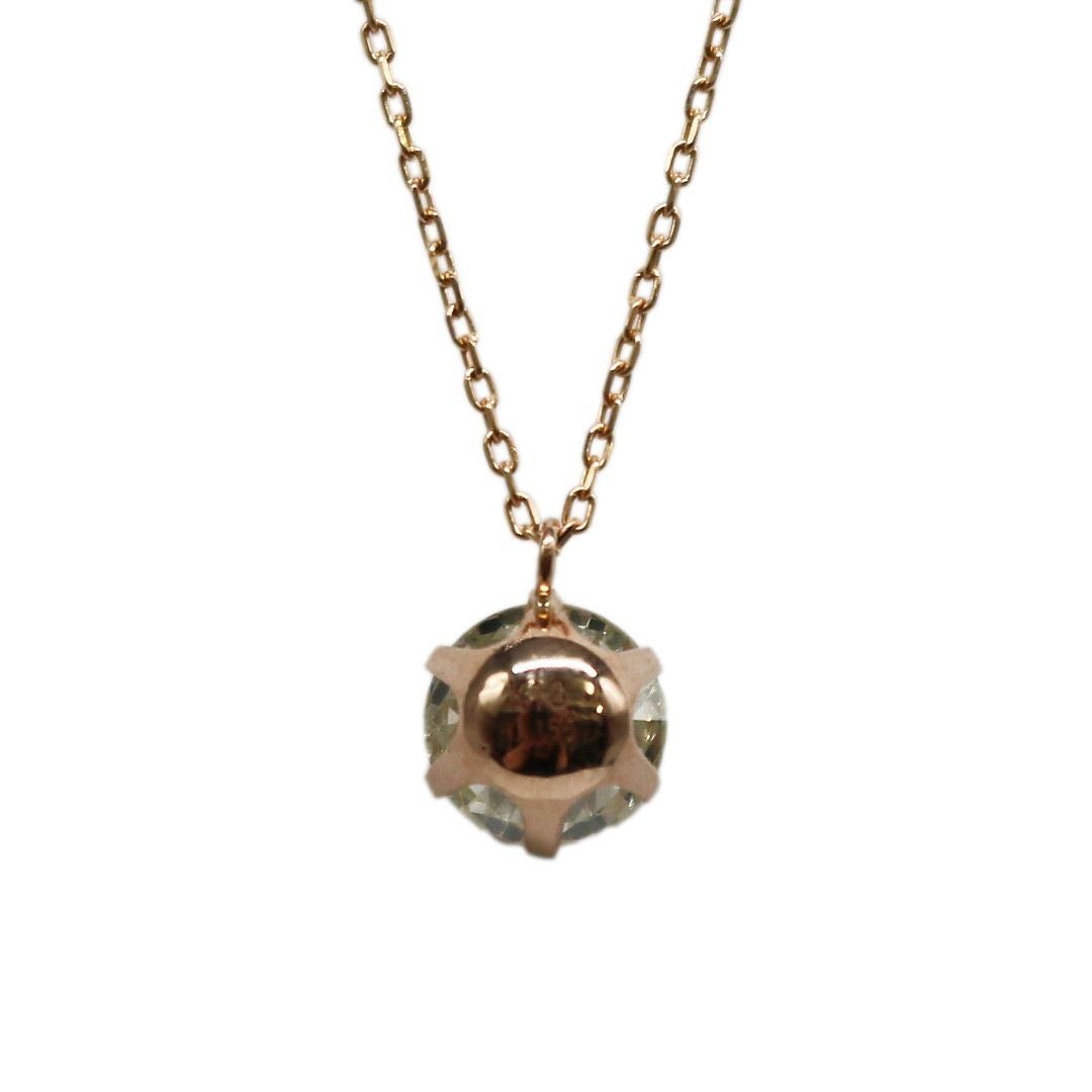 ORIGINAL JEWELRY<br>【オリジナルジュエリー】<br>K18PG/D1.155ct<br>一粒ダイヤモンド ネックレス<br>【NEW】