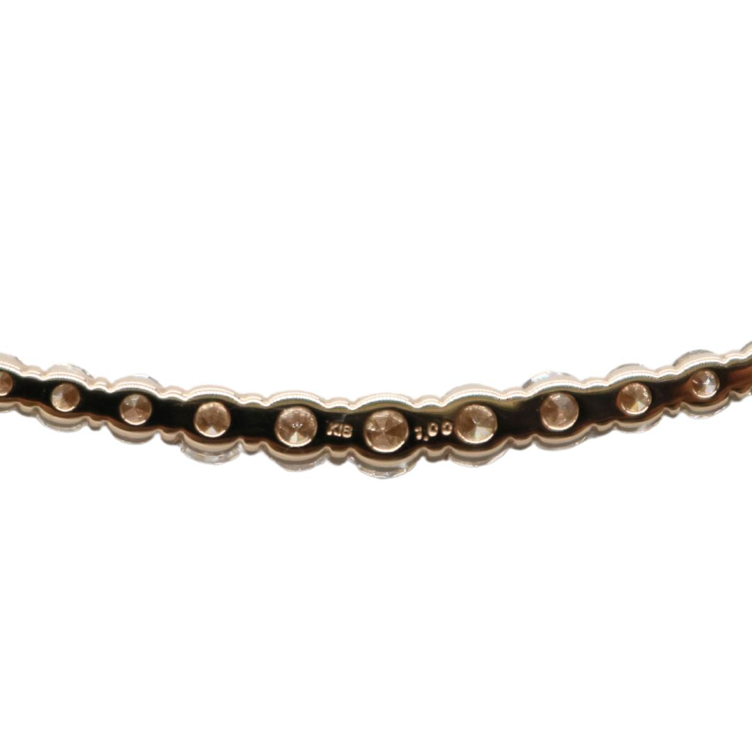 ORIGINAL JEWELRY<br>【オリジナルジュエリー】<br>K18PG/D1.00ct<br>ダイヤモンド アーチネックレス<br>【NEW】