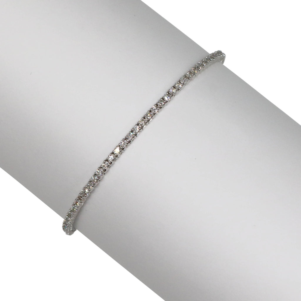 K18WG/D2.01ct ダイヤモンド テニスブレスレット 【NEW】
