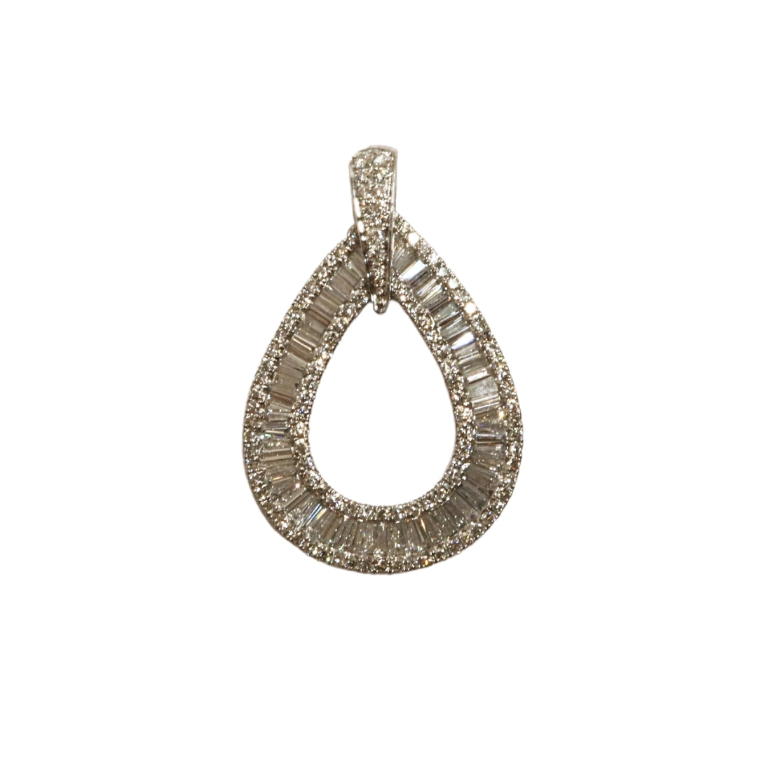 ORIGINAL JEWELRY<br>【オリジナルジュエリー】<br>PT900/D5.50ct<BR>ドロップダイヤモンド<BR>ペンダントトップ<BR>【NEW】