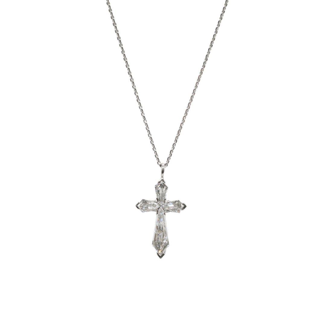 ORIGINAL JEWELRY<br>【オリジナルジュエリー】<br>PT900 D0.759ct<BR>クロス<BR>ダイヤモンドトップ<BR>【NEW】