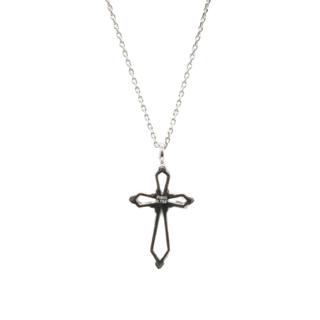 ORIGINAL JEWELRY<br>【オリジナルジュエリー】<br>PT900 D0.759ct<BR>クロス<BR>ダイヤモンドトップ<BR>【NEW】