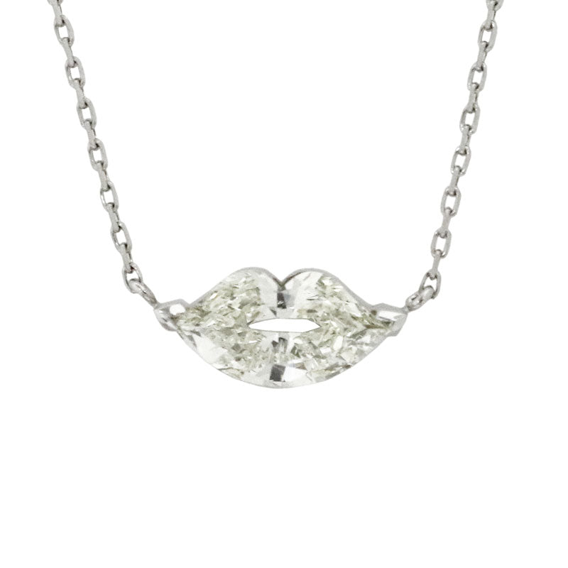 ORIGINAL JEWELRY<br>【オリジナルジュエリー】<br>PT850/D0.974ct<BR>リップカット<BR>ダイヤモンドネックレス<BR>【NEW】
