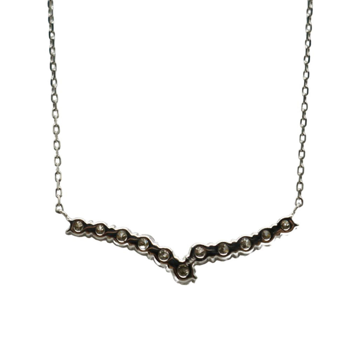 ORIGINAL JEWELRY<br>【オリジナルジュエリー】<br>PT900/D0.50ct<br>V字ダイヤモンド ネックレス<br>【NEW】
