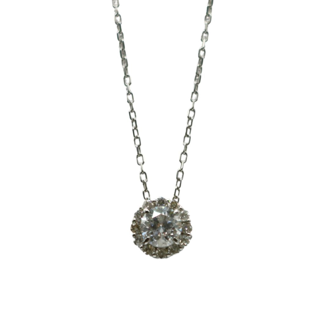 ORIGINAL JEWELRY<br>【オリジナルジュエリー】<br>PT950/D0.566ct D0.17ct<br>ラウンドダイヤモンド　ネックレス<br>【NEW】