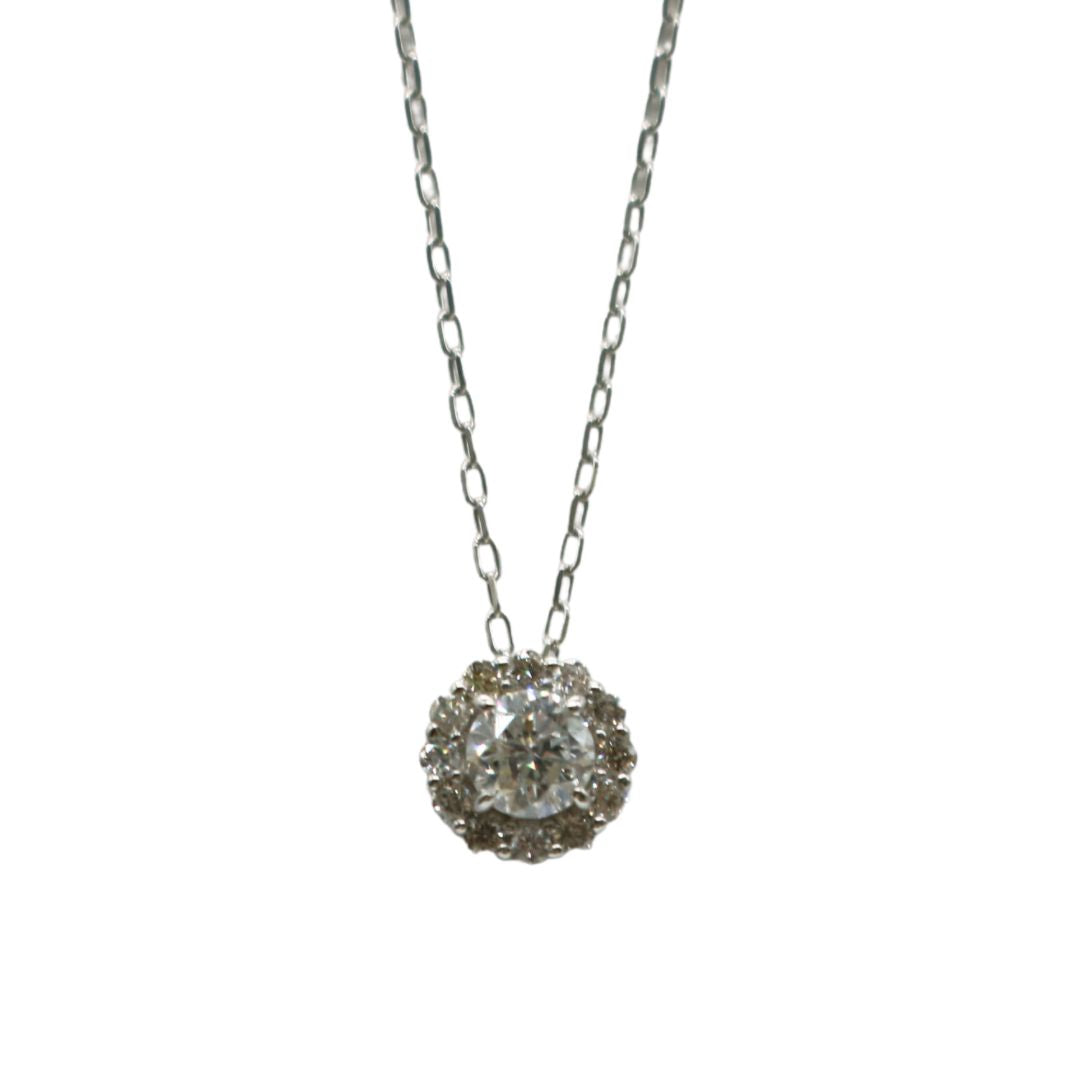 ORIGINAL JEWELRY<br>【オリジナルジュエリー】<br>PT950/D0.247ct D0.10ct<br>ラウンドダイヤモンド　ネックレス<br>【NEW】
