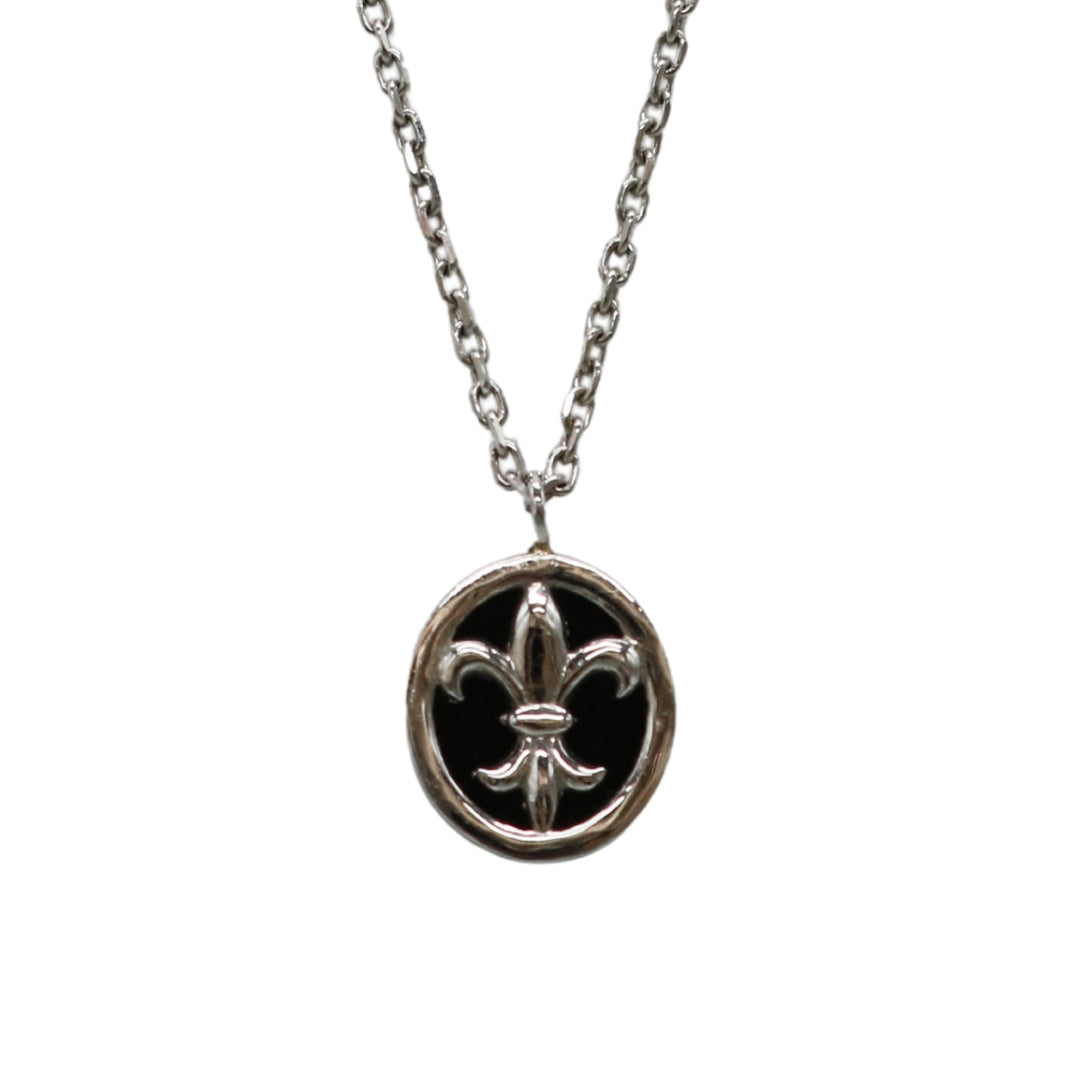 PT900/850<br>オニキス ユリ ネックレス<br>【NEW】