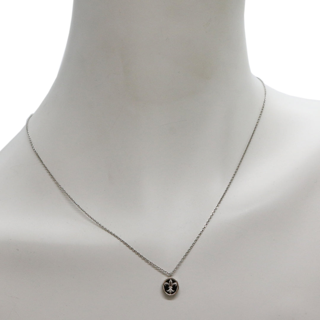 PT900/850<br>オニキス ユリ ネックレス<br>【NEW】