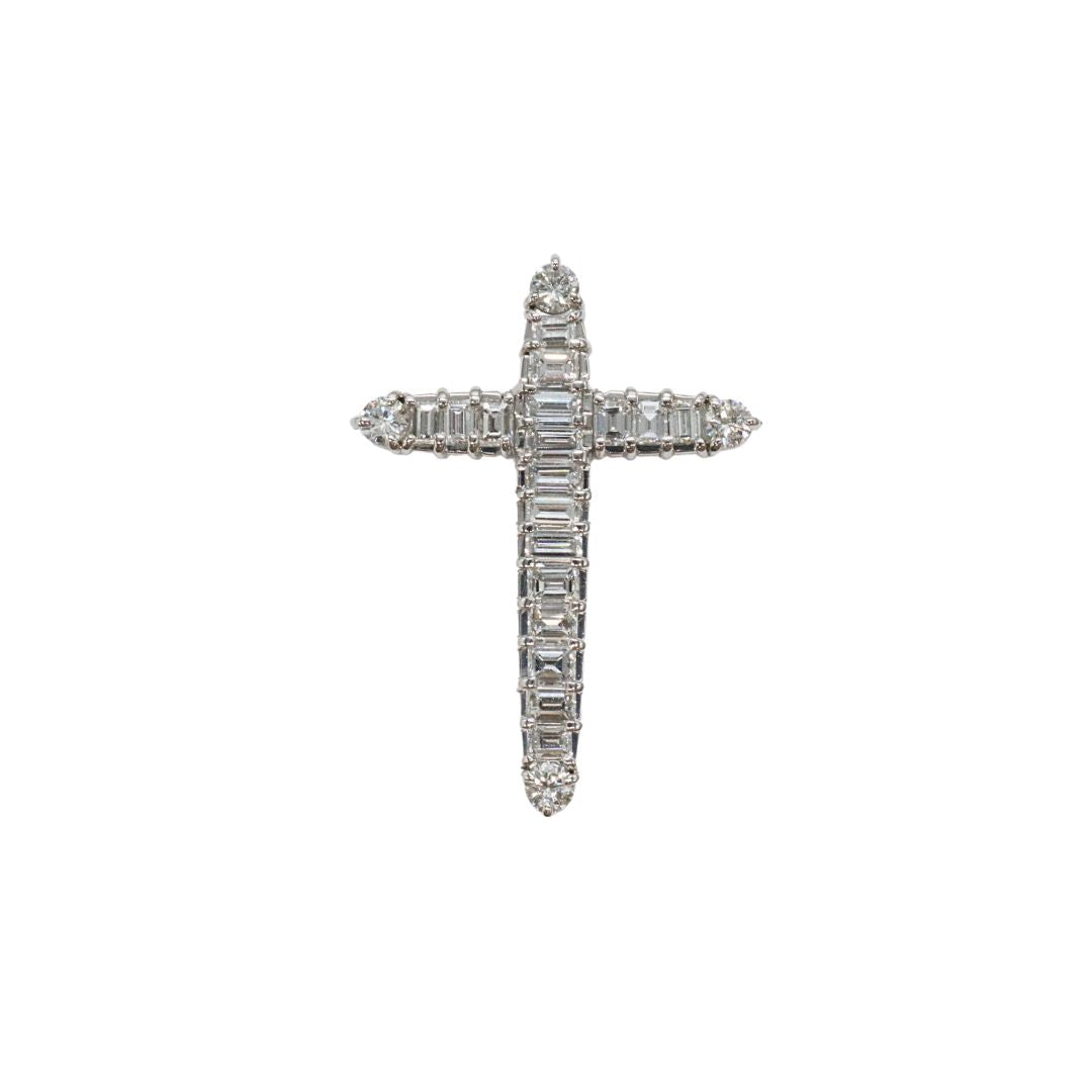 PT900/D3.02ct<BR>クロスバケット<br>ダイヤモンドトップ<BR>【NEW】