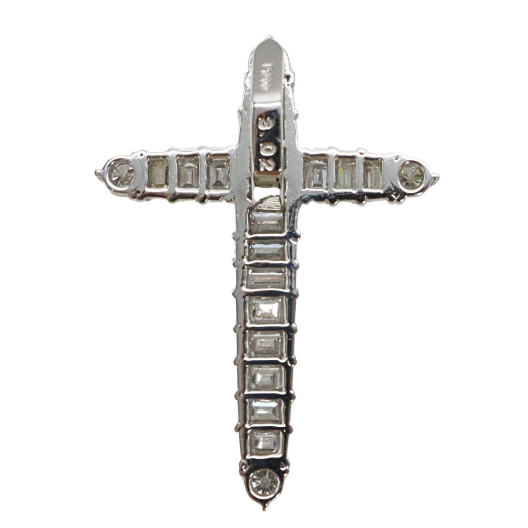 PT900/D3.02ct<BR>クロスバケット<br>ダイヤモンドトップ<BR>【NEW】