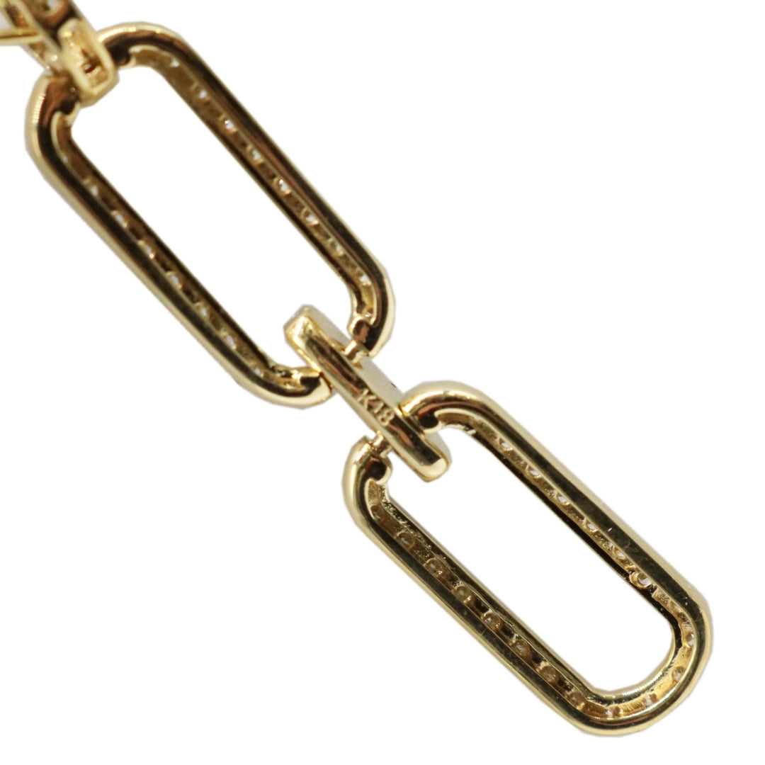 ORIGINAL JEWELRY <br>【オリジナルジュエリー】<br>K18YG D0.43ct<br>ダイヤモンド<br> ペーパークリップネックレス<br>【NEW】