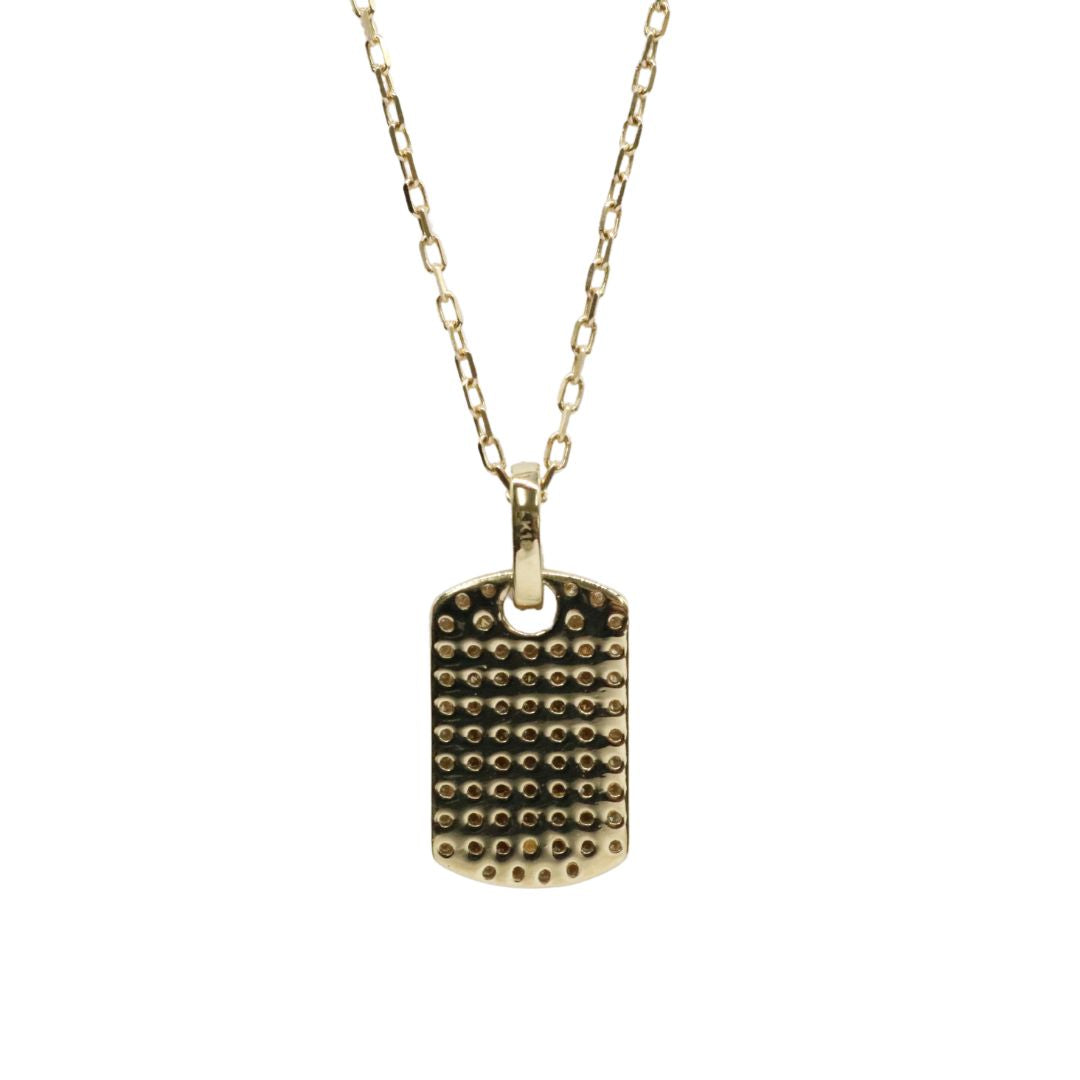 ORIGINAL JEWELRY<br>【オリジナルジュエリー】<br>K18YG/D0.32ct<br>プレートダイヤモンド ペンダント Mサイズ<br>【NEW】