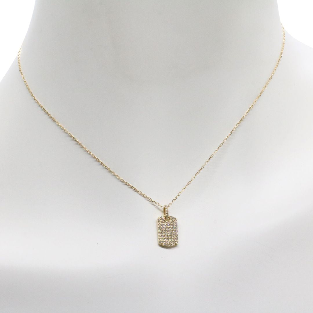 ORIGINAL JEWELRY<br>【オリジナルジュエリー】<br>K18YG/D0.31ct<br>プレートダイヤモンド ペンダント Mサイズ<br>【NEW】