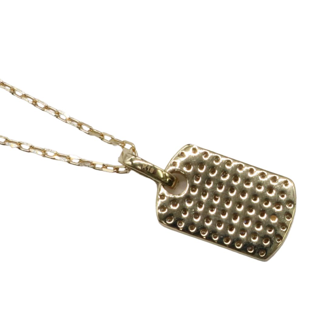 ORIGINAL JEWELRY<br>【オリジナルジュエリー】<br>K18YG/D0.31ct<br>プレートダイヤモンド ペンダント Mサイズ<br>【NEW】