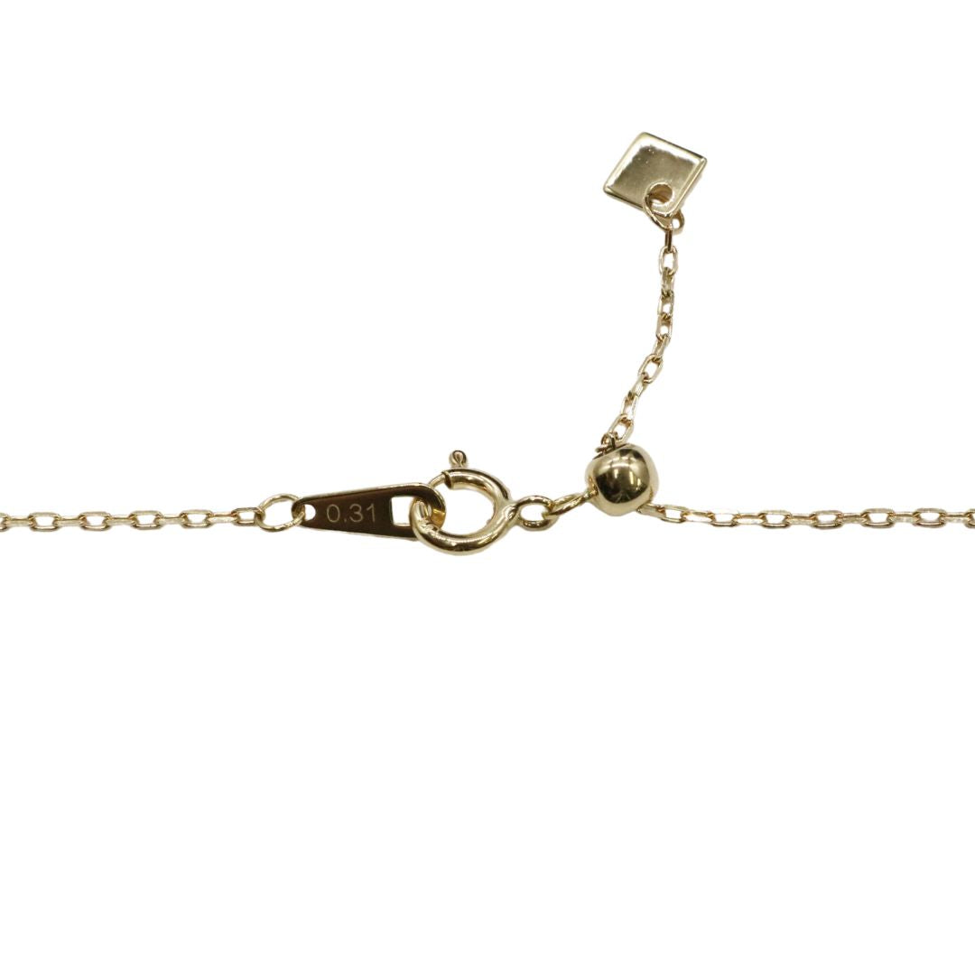 ORIGINAL JEWELRY<br>【オリジナルジュエリー】<br>K18YG/D0.31ct<br>プレートダイヤモンド ペンダント Mサイズ<br>【NEW】