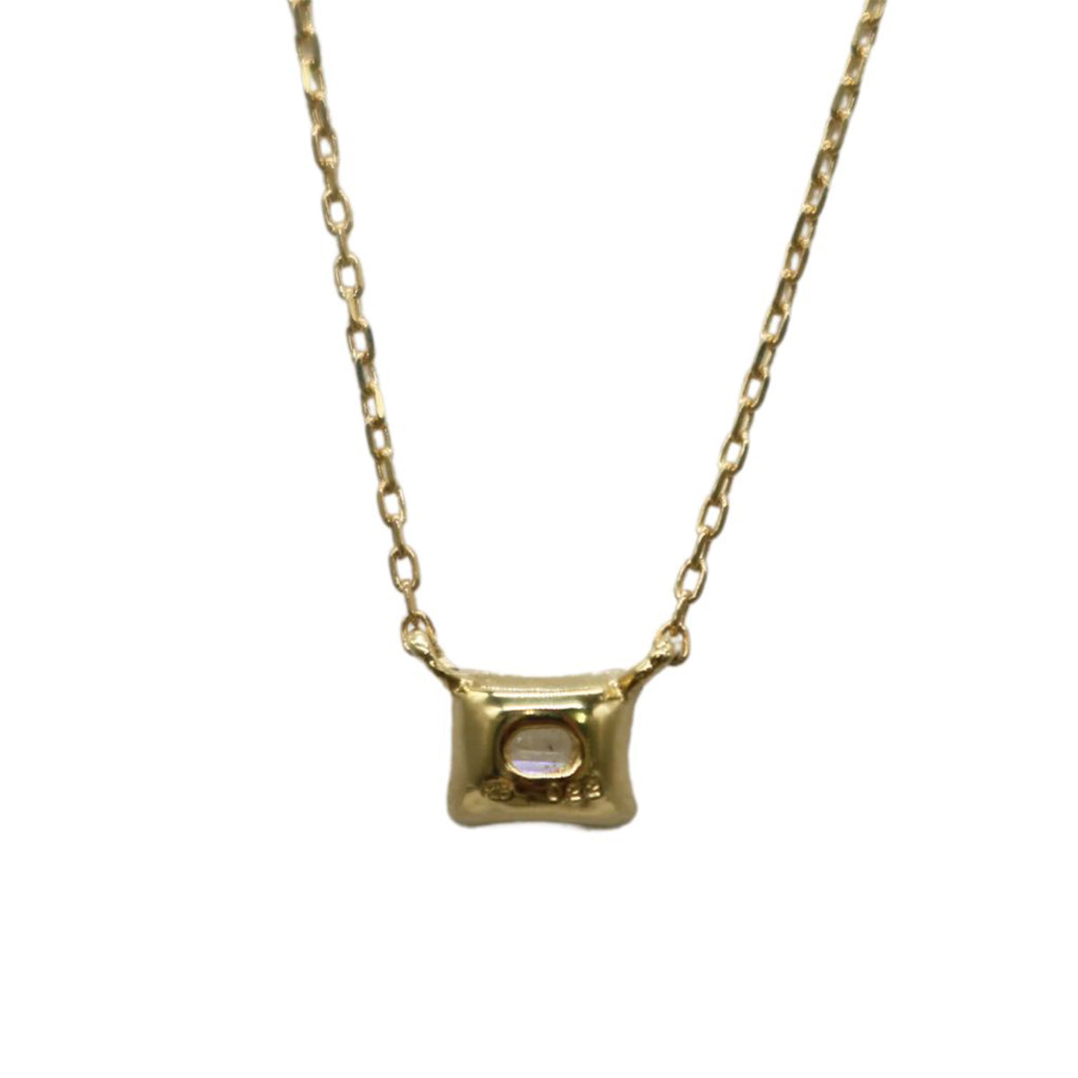 ORIGINAL JEWELRY<br>【オリジナルジュエリー】<br>K18YG/D0.22ct<br>エメラルドカット ダイヤモンド ネックレス<br>【NEW】