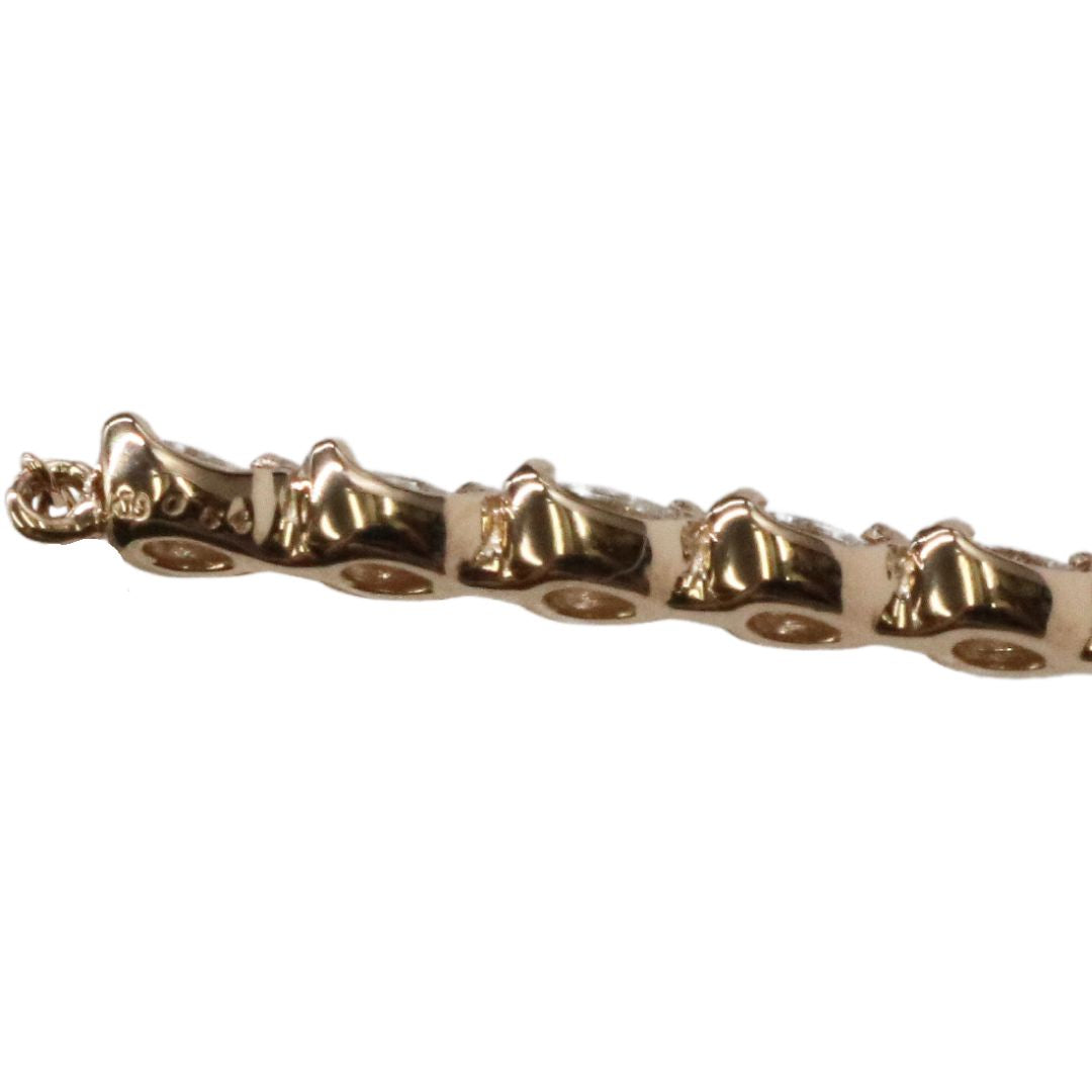 ORIGINAL JEWELRY<br>【オリジナルジュエリー】<br>K18PG/D0.54ct<br>V字ダイヤモンド ペンダント Mサイズ<br>【NEW】