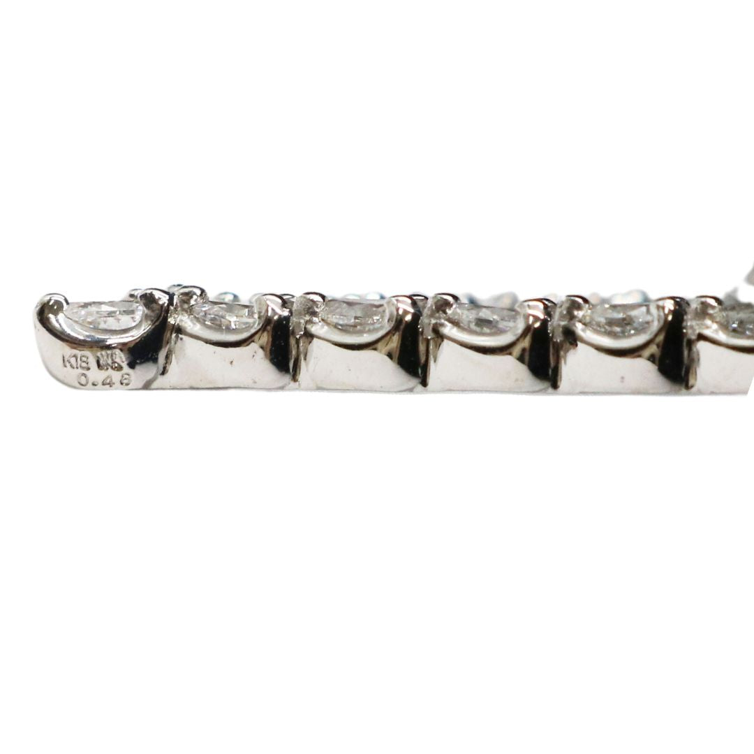 ORIGINAL JEWELRY<br>【オリジナルジュエリー】<br>K18WG/D0.48ct<br>V字ダイヤモンド ペンダント Mサイズ<br>【NEW】