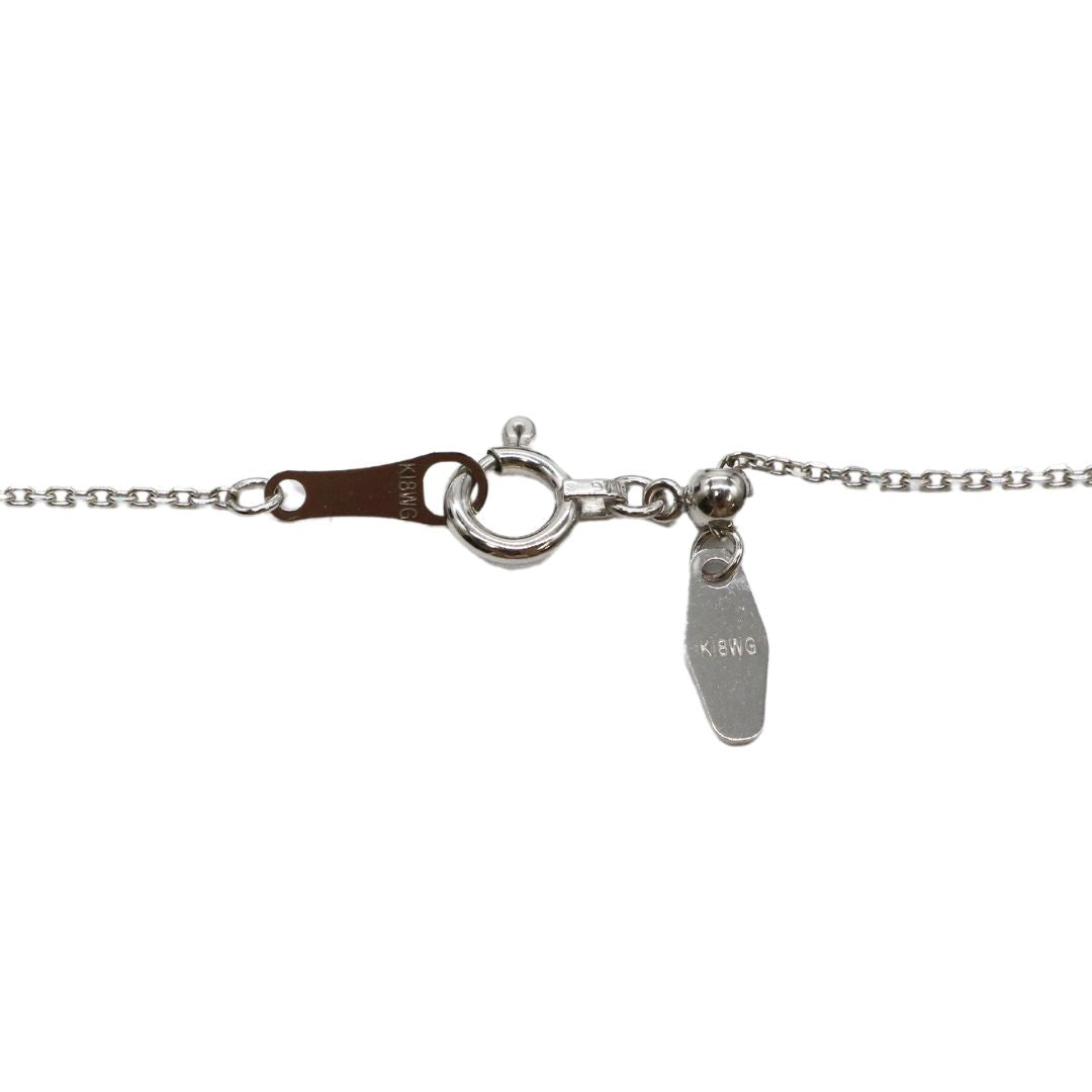 ORIGINAL JEWELRY<br>【オリジナルジュエリー】<br>K18WG/D0.48ct<br>V字ダイヤモンド ペンダント Mサイズ<br>【NEW】