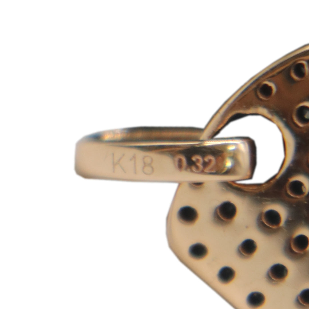 K18PG/D0.32ct<br>プレートダイヤモンド<br>ペンダントトップ Mサイズ<br>【NEW】