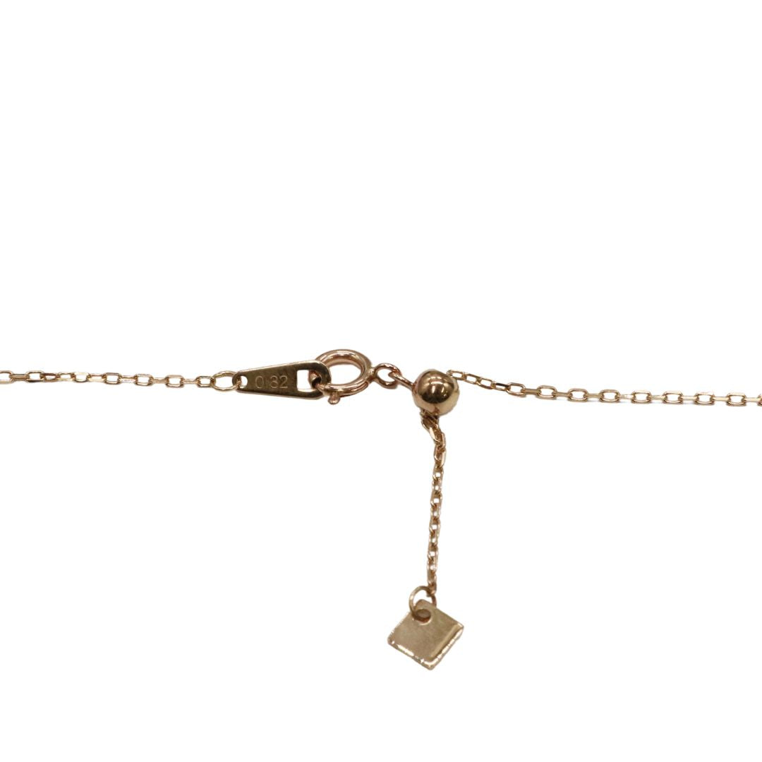 ORIGINAL JEWELRY<br>【オリジナルジュエリー】<br>K18PG/D0.32ct<br>プレートダイヤモンド ペンダント Mサイズ<br>【NEW】