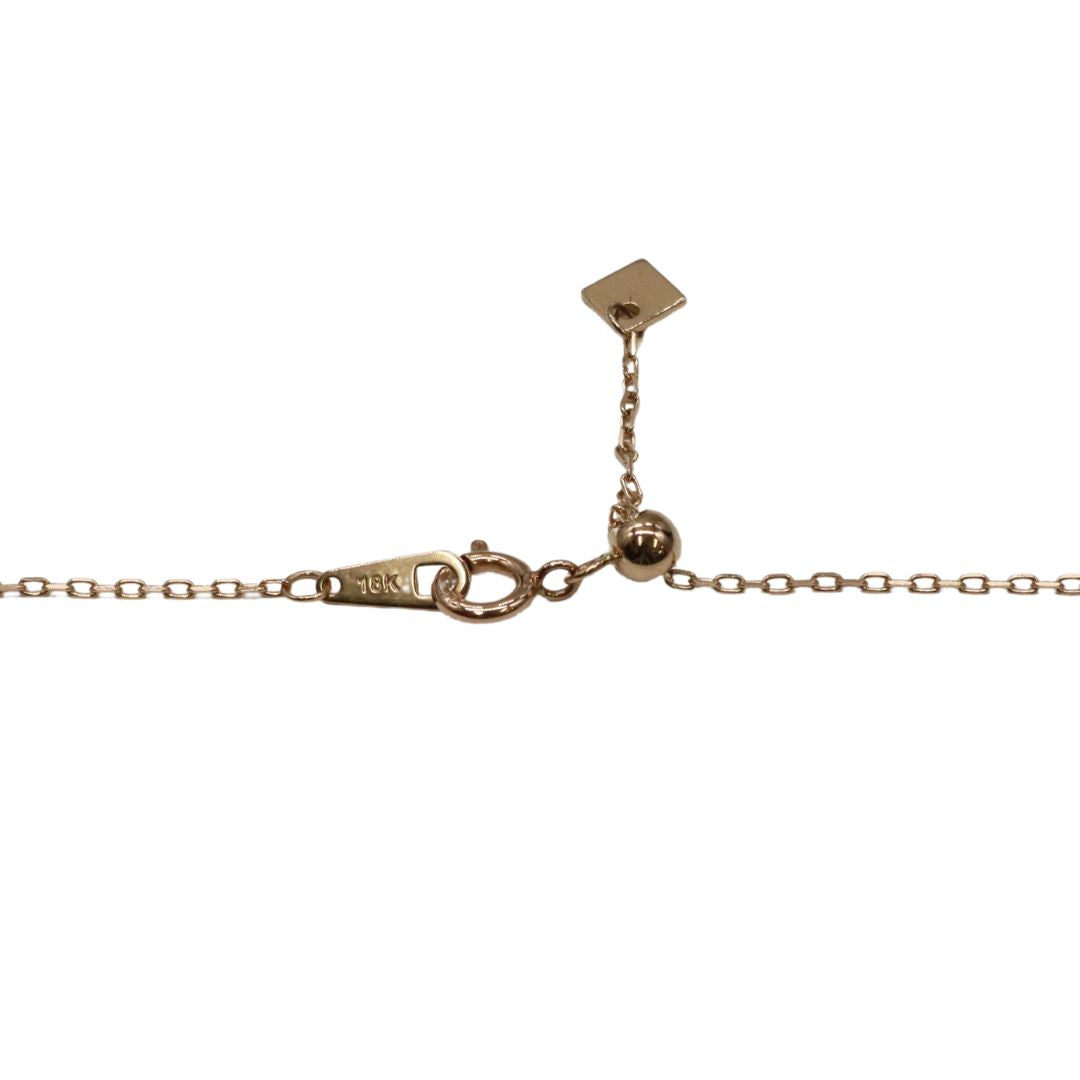 ORIGINAL JEWELRY<br>【オリジナルジュエリー】<br>K18PG/D0.32ct<br>プレートダイヤモンド ペンダント Mサイズ<br>【NEW】
