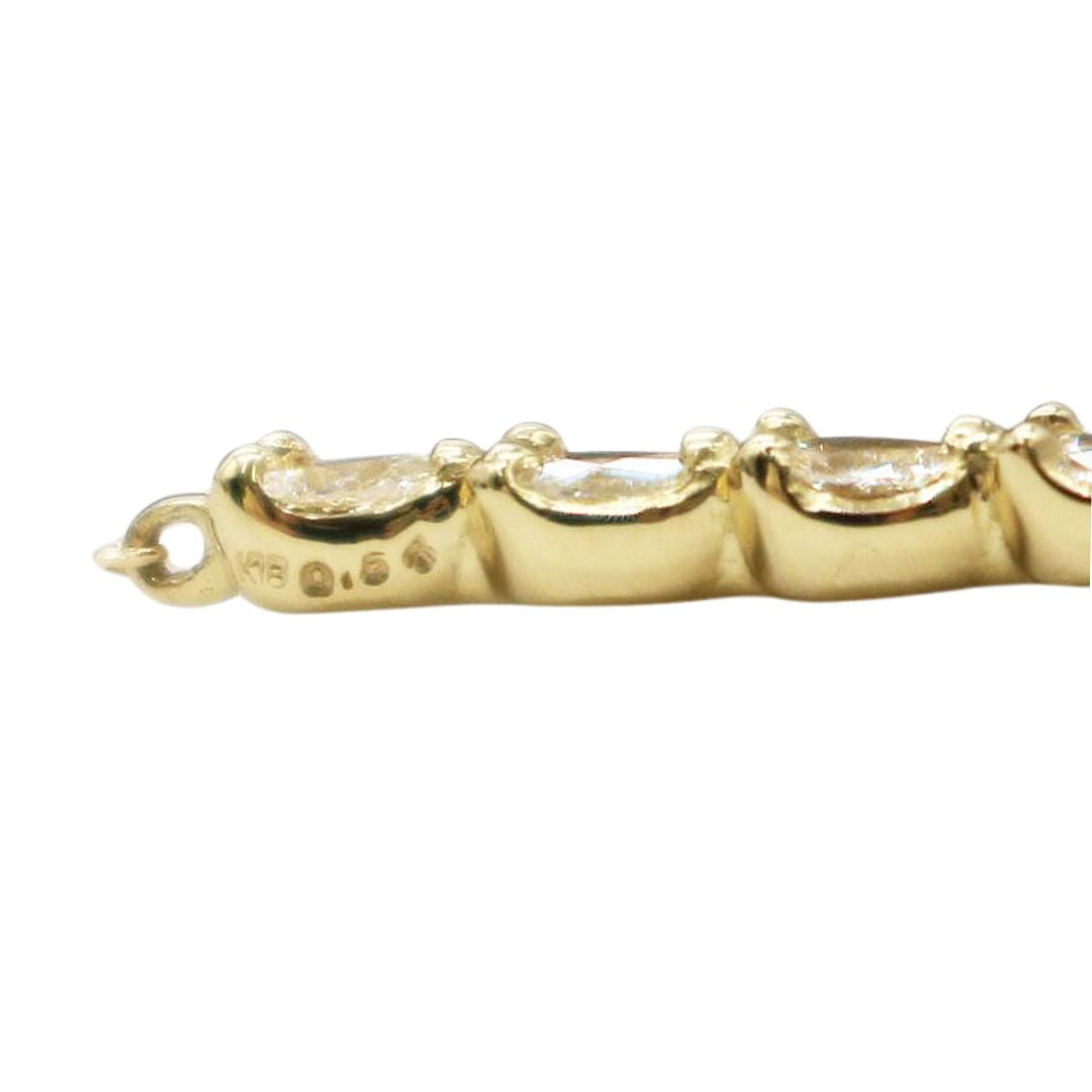 ORIGINAL JEWELRY<br>【オリジナルジュエリー】<br>K18YG/D0.54ct<br>V字ダイヤモンド ペンダント Mサイズ<br>【NEW】