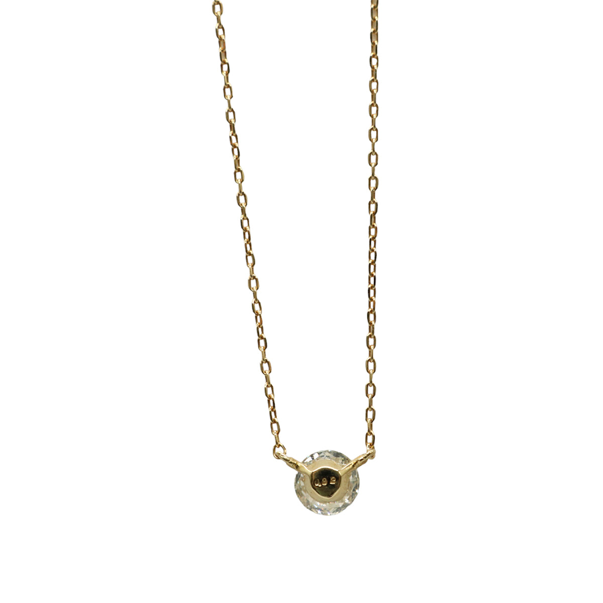 ORIGINAL JEWELRY<br>【オリジナルジュエリー】<br>K18YG/D0.32ct<br>一粒ダイヤモンド ネックレス<br>【NEW】