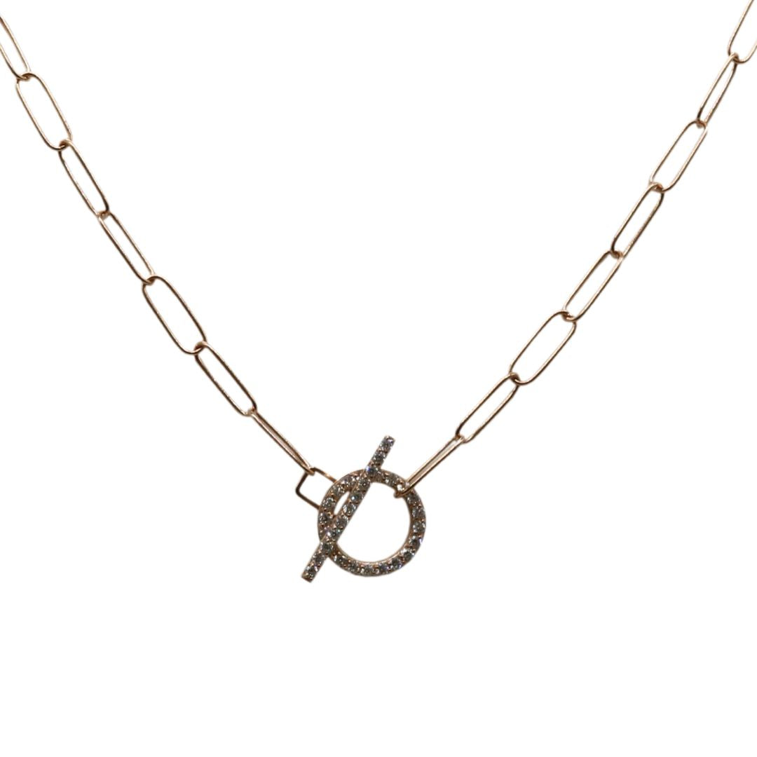 ORIGINAL JEWELRY <br>【オリジナルジュエリー】<br>K18PG D0.2ct<br>ダイヤモンド マンテルネックレス<br>【NEW】