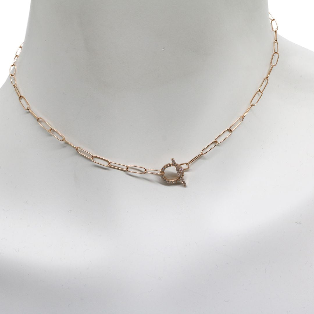 ORIGINAL JEWELRY <br>【オリジナルジュエリー】<br>K18PG D0.2ct<br>ダイヤモンド マンテルネックレス<br>【NEW】