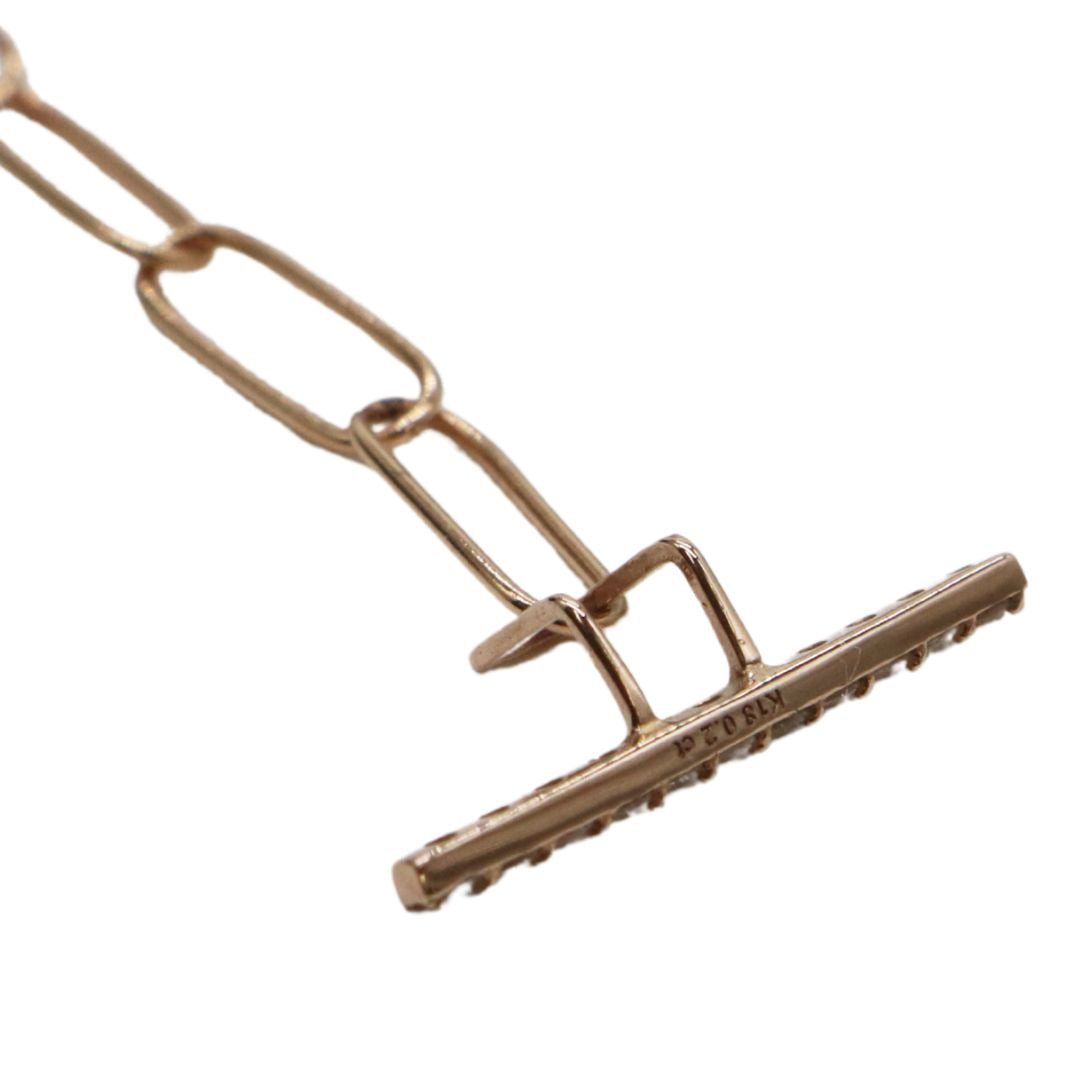ORIGINAL JEWELRY <br>【オリジナルジュエリー】<br>K18PG D0.2ct<br>ダイヤモンド マンテルネックレス<br>【NEW】