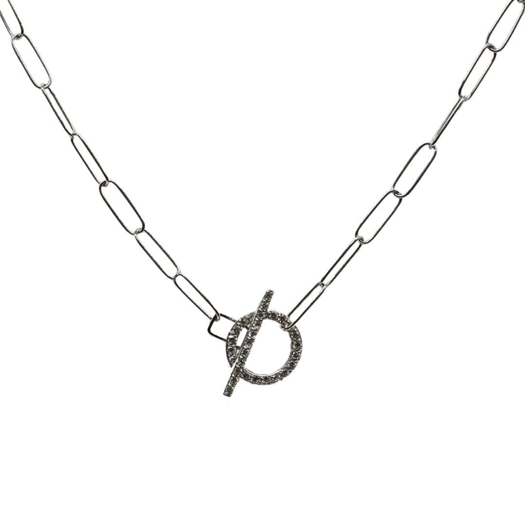 ORIGINAL JEWELRY <br>【オリジナルジュエリー】<br>K18WG D0.2ct<br>ダイヤモンド マンテルネックレス<br>【NEW】