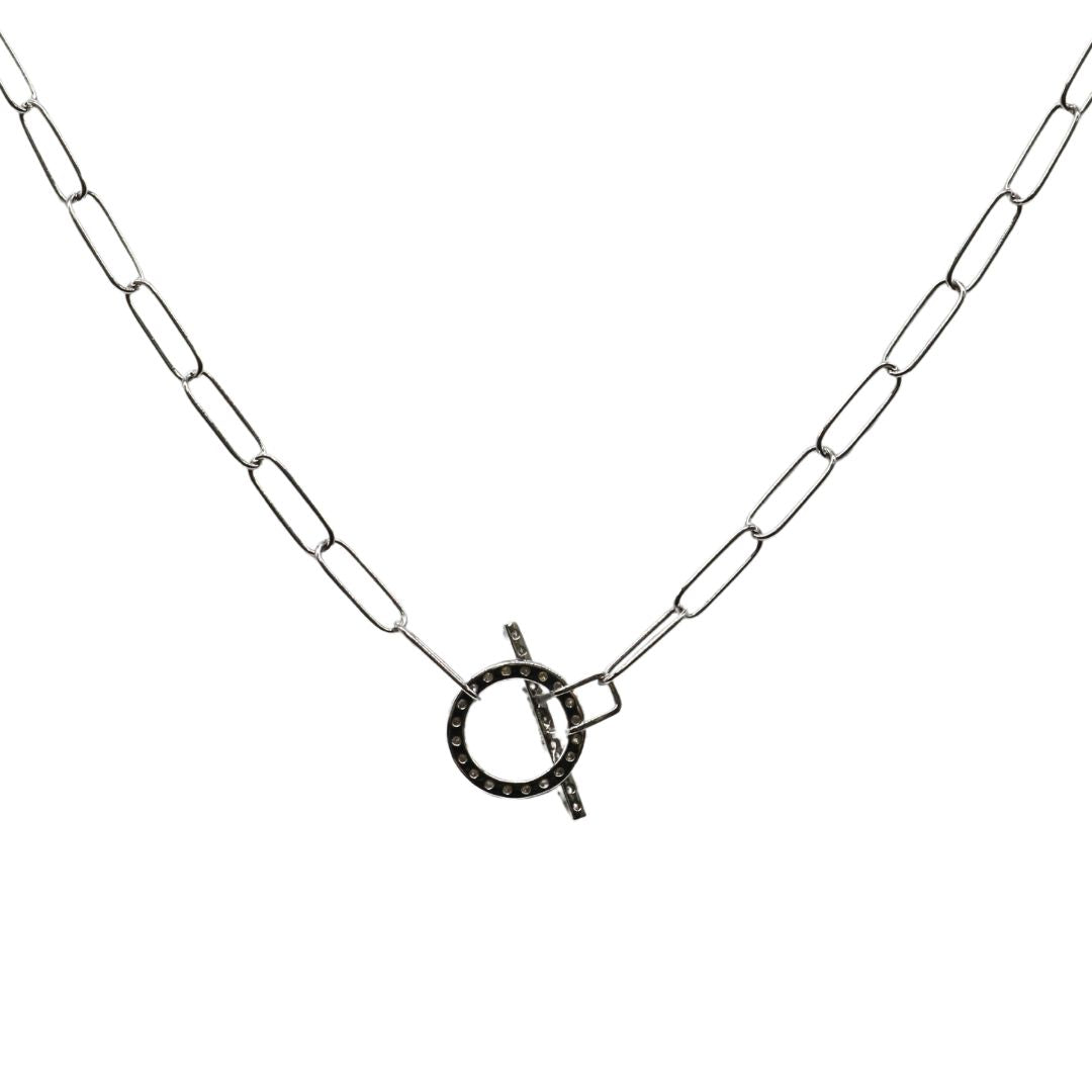 ORIGINAL JEWELRY <br>【オリジナルジュエリー】<br>K18WG D0.2ct<br>ダイヤモンド マンテルネックレス<br>【NEW】