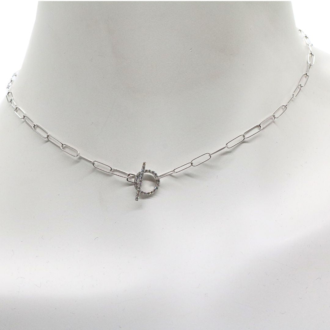ORIGINAL JEWELRY <br>【オリジナルジュエリー】<br>K18WG D0.2ct<br>ダイヤモンド マンテルネックレス<br>【NEW】