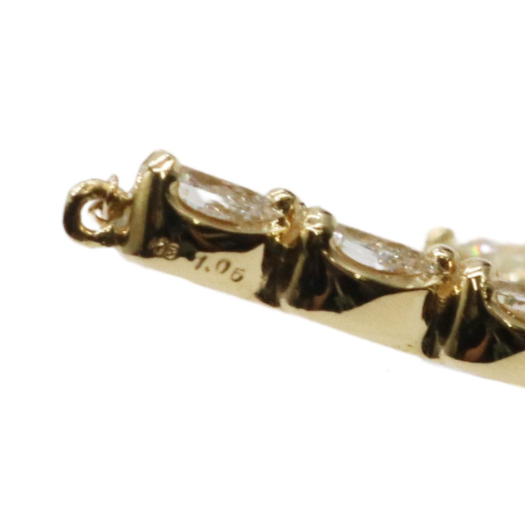ORIGINAL JEWELRY<br>【オリジナルジュエリー】<br>K18YG/D1.06ct<br>V字ダイヤモンド ペンダント Lサイズ<br>【NEW】