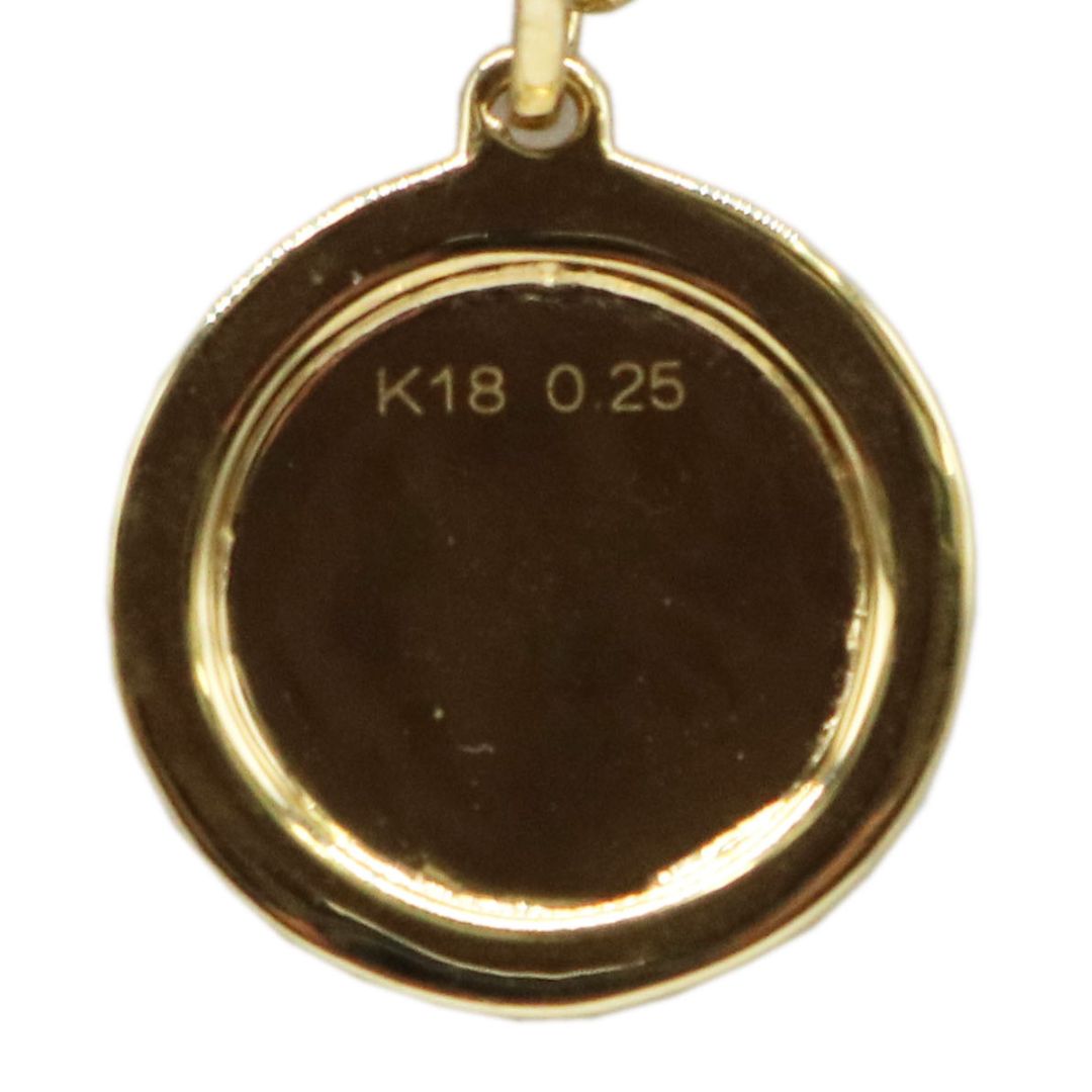ORIGINAL JEWELRY <br>【オリジナルジュエリー】<br>K18YG D0.25ct<br>ダイヤモンド メダルネックレス<br>【NEW】