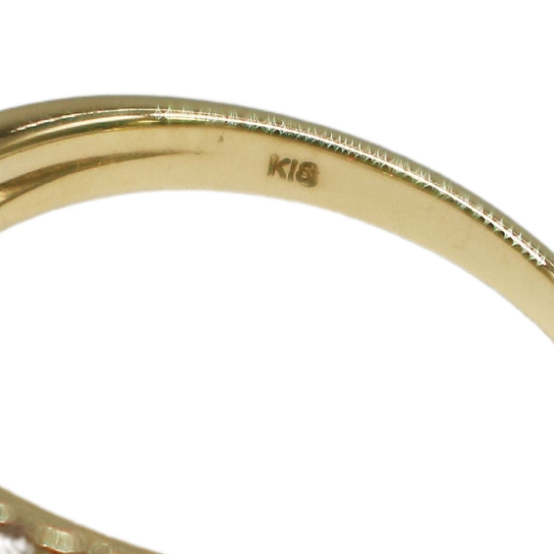 K18YG/D0.30ct<br>2連ダイヤモンドリング<br>【NEW】