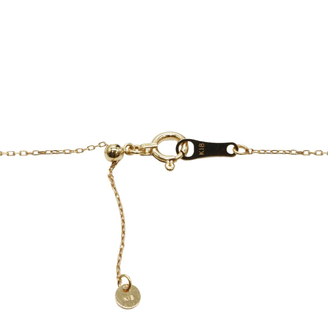 ORIGINAL JEWELRY<br>【オリジナルジュエリー】<br>K18YG/D0.10tc/D0.10ct<br>Yライン ドロップ<br>ダイヤモンド ペンダント<br>【NEW】