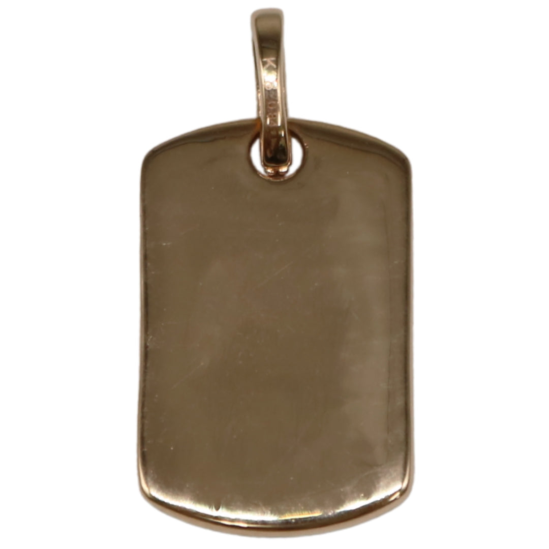 K18PG/D0.84ct<br>プレートダイヤモンド <br>ペンダントトップ Lサイズ<br>【NEW】
