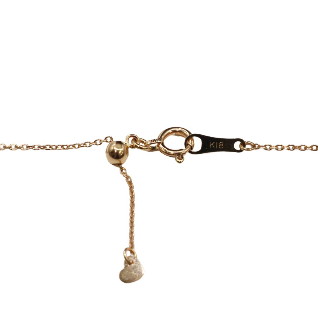 ORIGINAL JEWELRY<br>【オリジナルジュエリー】<br>K18PG/D0.10tc/D0.10ct<br>Yライン ドロップ<br>ダイヤモンド ペンダント<br>【NEW】